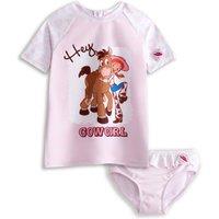 Disney Girl's 2 Piece Swim Set | Pink | Official Merch | Size: 12-18 m