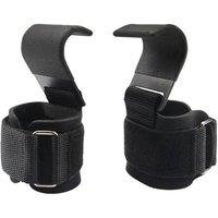 Kelvenix Weight Lifting Hook Wrist Straps in Black | Size: 0-12 m
