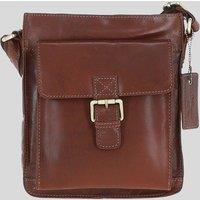 Ashwood Leather Men's Classic Leather Side Bag in Tan