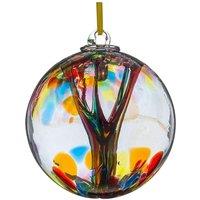 Sienna Glass 15cm Spirit Ball Multicoloured in Dark Red