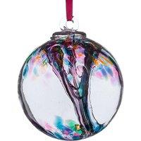 Sienna Glass 15cm Spirit Ball Multicoloured Turquoise