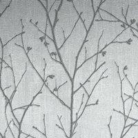 Boutique Silver Water Silk Sprig Wallpaper | Size: 10000mm x 520mm