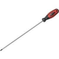 Monument 1517A Long Reach Magnetic Ph2 Screwdriver 300Mm in Red