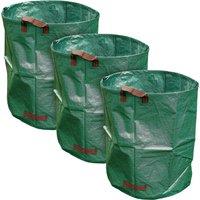 St Helens Home & Garden Heavy Duty Garden Waster Bags 3-Pack in Green