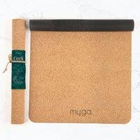 Myga Cork Rubber Yoga Mat in Brown