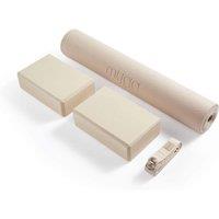 Myga Yoga Entry Mat, Strap & Pair of Blocks in Light Sand