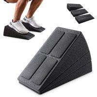 Core Balance Slant Wedge Blocks Set of 3 Squat Boards 8.5-34 EPP Foam in Black