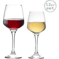 Argon Tableware 12 Piece Tallo Wine Glasses Set in Clear