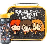 Harry Potter Lunch Bag & Bottle Set | Black | Official Merch