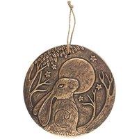 Lisa Parker Something Different Hare Terracotta Plaque in Copper