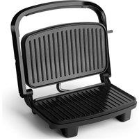 VonShef Two Slice Non-Stick Panini Press Grill in Black