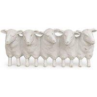 Gifts Direct 2 U Sheep Herd Planter Trough Distressed Cream Finish