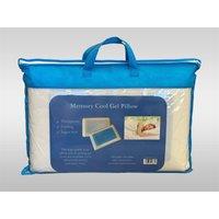 HomeSpace Direct Memory Foam Pillow with Cooling Cool Gel in White