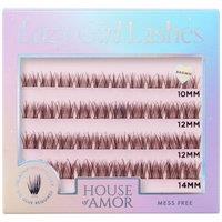 House of Amor Lazy Pre-glued Brown Lashes - Chestnut in Black