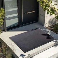 Nicoman Anti-Slip Dirt Trapping Black Meshmat Entrance Doormat | Size: 44 cm x 75 cm