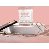 JAAM Best Teacher Candle Gift Set - Vanilla in Clear