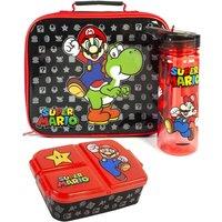 Nintendo Lunch Bag Bottle & Snack Pot | Black | Official Merch