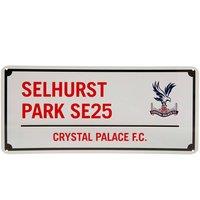 Crystal Palace FC Selhurst Park SE25 Metal Plaque in White