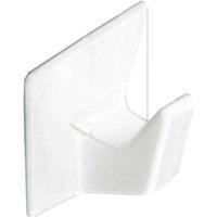 Securit Self Adhesive Cup Hooks (Pack of 4) in White