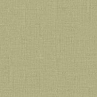 Grandeco Linen Textured Plain Wallpaper in Green | Size: 1 Pack