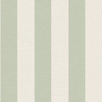 Grandeco Classic Wide Textured Stripe Wallpaper in Pale Green | Size: 1 Pack
