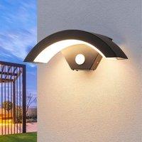 COMELY 24W Outdoor Wall Lights with Motion Sensor, IP65 Waterproof, 3000K in Black