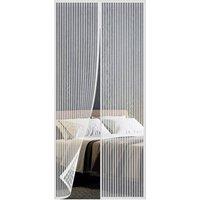 NESTLUNE Magnetic Insect Door Screen Net Magic Mesh Curtain in White | Size: 100 cm