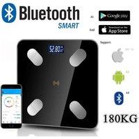 SPETLEK Digital 180KG Bathroom Scales Weighing Smart in Black