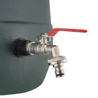 SPETLEK Water Butt Rain Barrel Tap in Silver | Size: 10000mm x 520mm