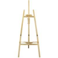 NESTLUNE Artist Easel Large Wooden Tripod Stand Floor Portable in Natural | Size: 100 cm x 15 cm