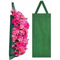 SPETLEK Pack 5 Jute Hanging Planter Bags in Green