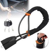 FLAVORA Universal Car Steering Wheel Lock in Black