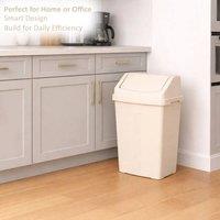 EONLION Soft Cream Plastic Swing Bin | Size: 100 cm