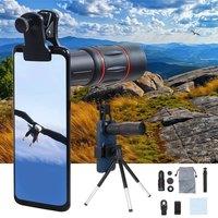 KORVIXA Telephoto Mobile Phone Telescope Lens in Black | Size: 15 cm