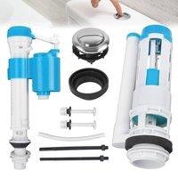 KORVIXA Toilet Dual Flush System Replacement Kit in White