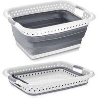 Kelvenix Foldable Laundry Basket 58L in Grey | Size: 0.6m2