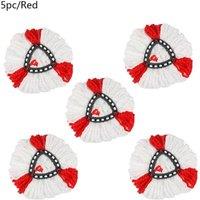 Kelvenix red 5 PACK For Vileda Turbo Refill Microfibre Mop Set | Size: 0.6m2