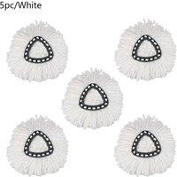 Kelvenix white 5 PACK For Vileda Turbo Refill Microfibre Mop Set | Size: 0.6m2