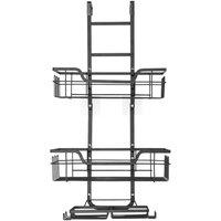 Kelvenix 3 Tier Shower Storage Rack Basket Stand in Black