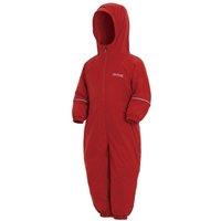 Regatta Splosh Hooded Waterproof All in One Puddle Suit in Dark Red | Size: 3-4 Years