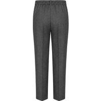 David Luke Men's Regular Fit School Trousers in Grey | Size: 40R
