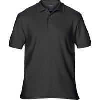 Gildan Men's Premium Cotton Sport Double Pique Polo Shirt in Black | Size: 3XL
