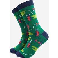 Sock Talk Men's Golf Putting Green Bamboo Socks | Size: 7-11