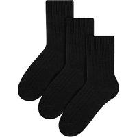 Steven Men's 3 Pack Warm Wool Dress Socks in Black | Size: 9-11