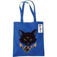 Tobe Fonseca Men's Cat Tarot Death Tote Bag in Blue