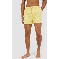 Brave Soul Men's Elasticated Swimshorts in Yellow | Size: Medium