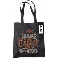 Tobe Fonseca Men's Make Coffee Not War Tote Bag in Black