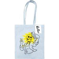 Benjimoji Men's Skeletal Selfie Tote Bag in Light Blue