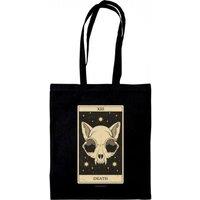 Thiago Correa Men's Death Tarot Tote Bag in Black