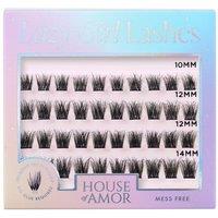 House of Amor Women's Lazy Pre-Glued Lashes - Eclipse in Black
